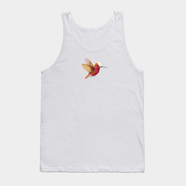 Snowcap Hummingbird Tank Top by julianamotzko